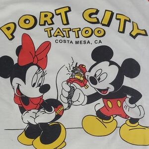 Gildan Port City Tattoo Tee - White, Red, Yellow, Black